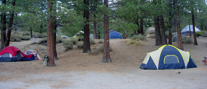 Pine Cliff Resort, June Lake, Tent Camping, Campsites, Overnight camping